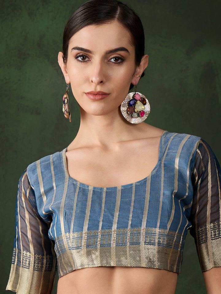 Exquisite Woven Jacquard Saree | Timeless Khadi-Organza for Weddings