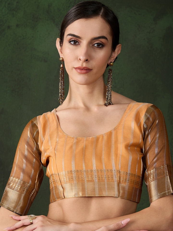 Exquisite Woven Jacquard Saree | Timeless Khadi-Organza for Weddings