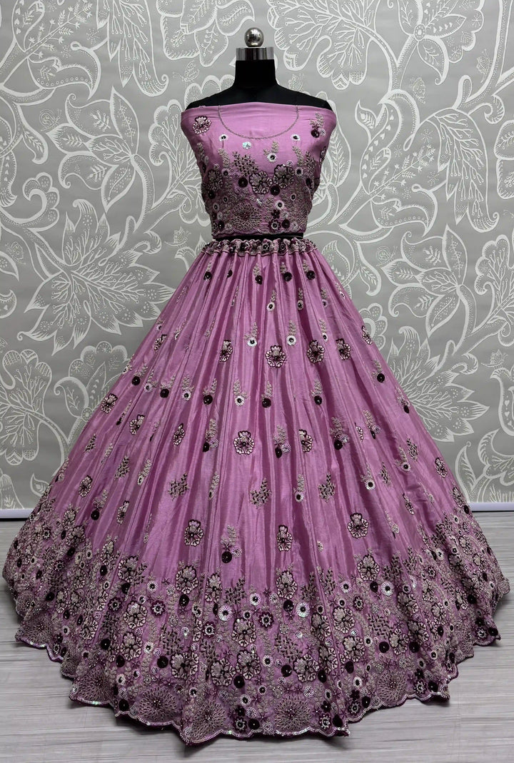 Stunning Silk Lehenga with Dupatta | Crafted for Timeless Elegance