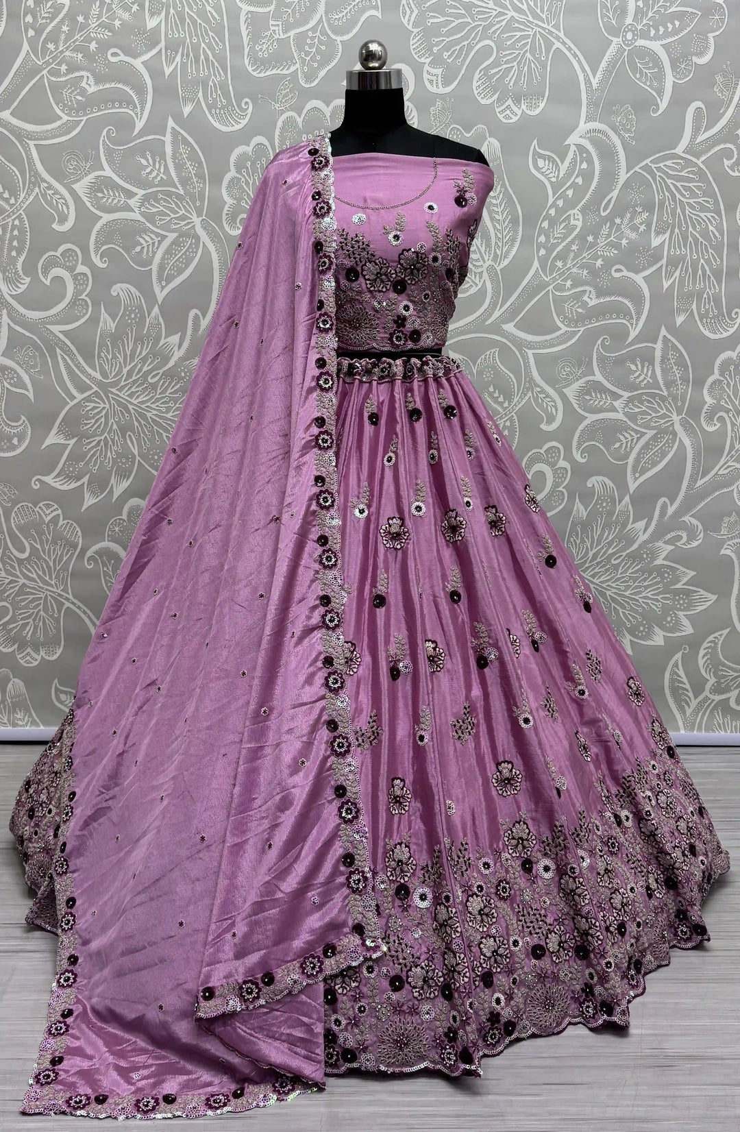 Stunning Silk Lehenga with Dupatta | Crafted for Timeless Elegance