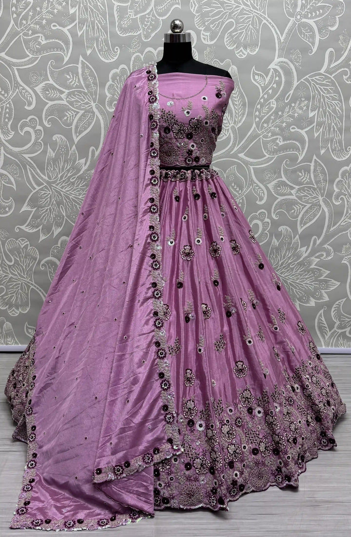 Stunning Silk Lehenga with Dupatta | Crafted for Timeless Elegance