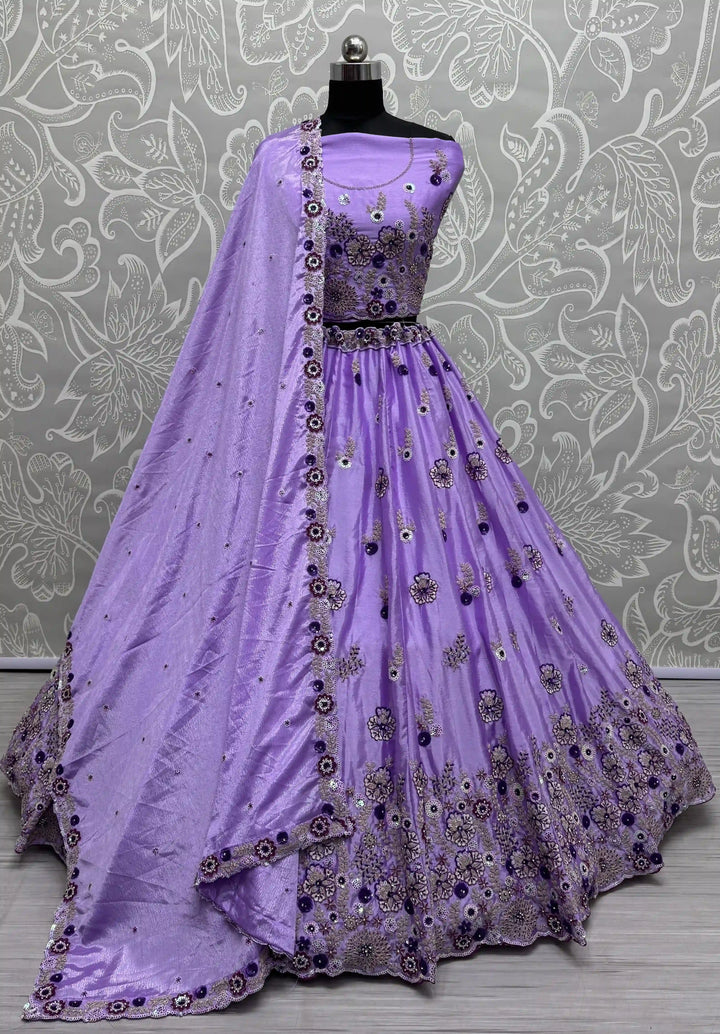 Stunning Silk Lehenga with Dupatta | Crafted for Timeless Elegance