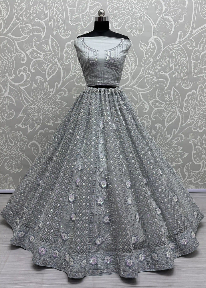 Sophisticated Net Lehenga with Dupatta | A Captivating Traditional Ensemble