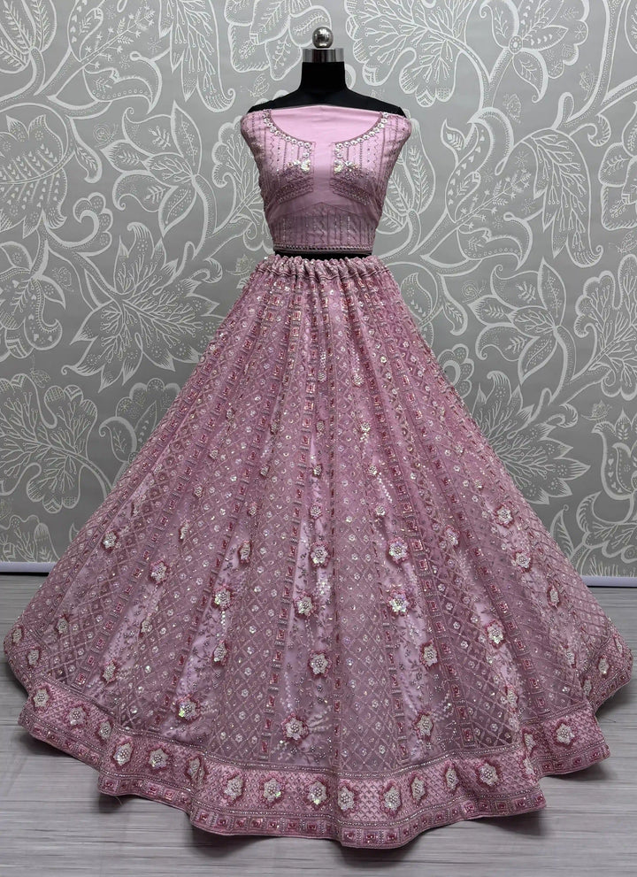 Sophisticated Net Lehenga with Dupatta | A Captivating Traditional Ensemble