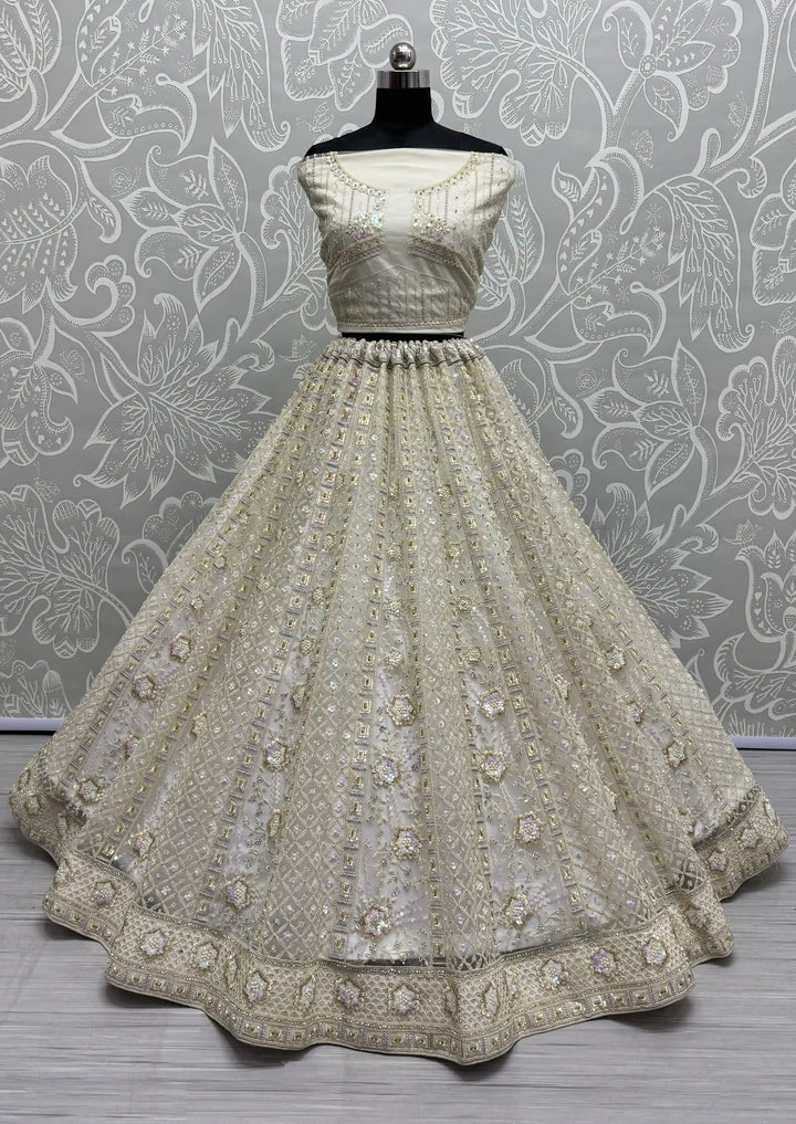 Sophisticated Net Lehenga with Dupatta | A Captivating Traditional Ensemble