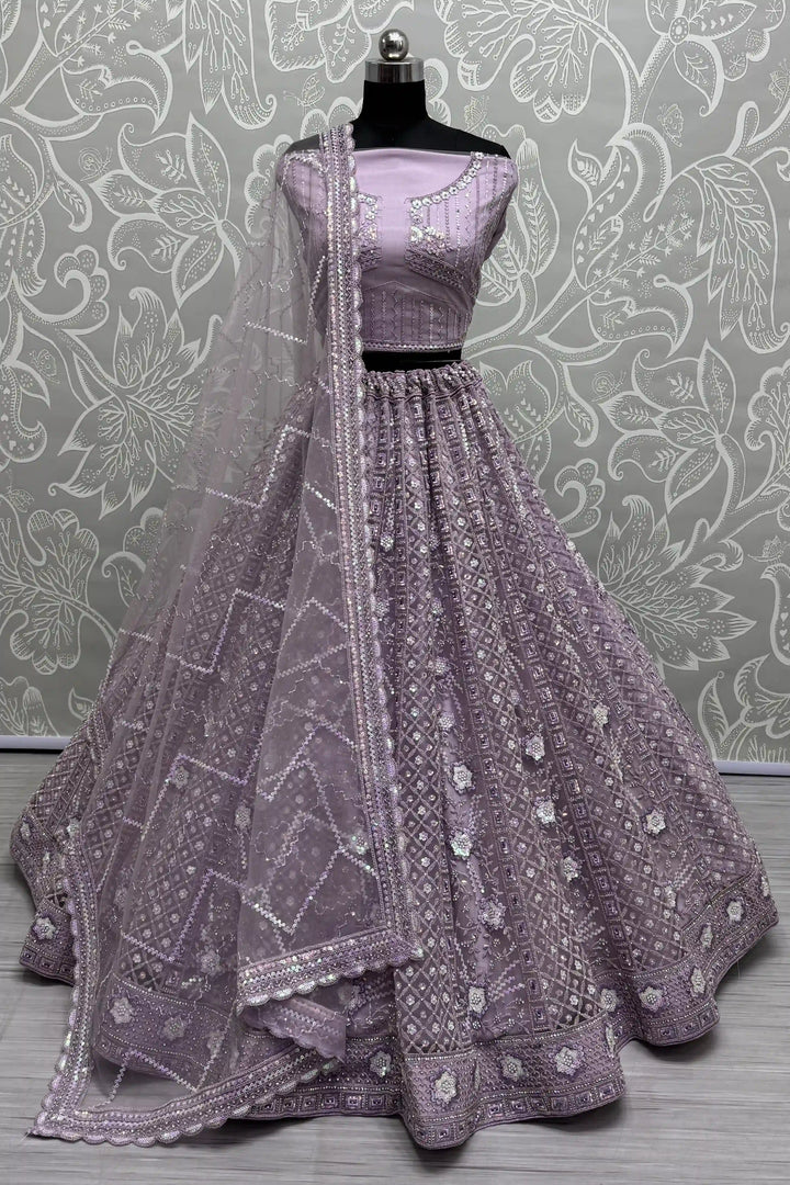 Sophisticated Net Lehenga with Dupatta | A Captivating Traditional Ensemble