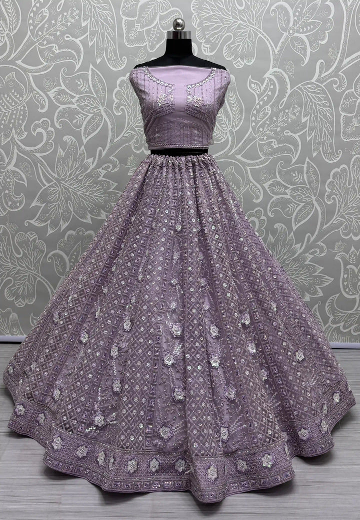 Sophisticated Net Lehenga with Dupatta | A Captivating Traditional Ensemble