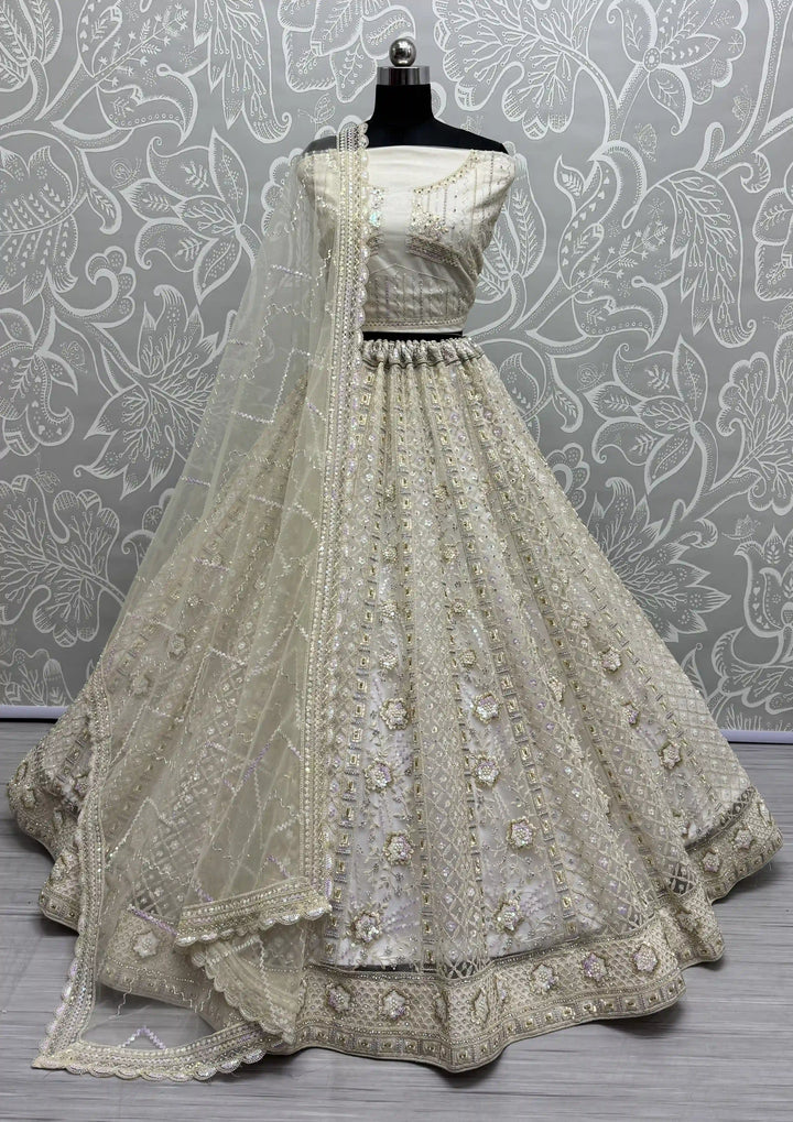 Sophisticated Net Lehenga with Dupatta | A Captivating Traditional Ensemble