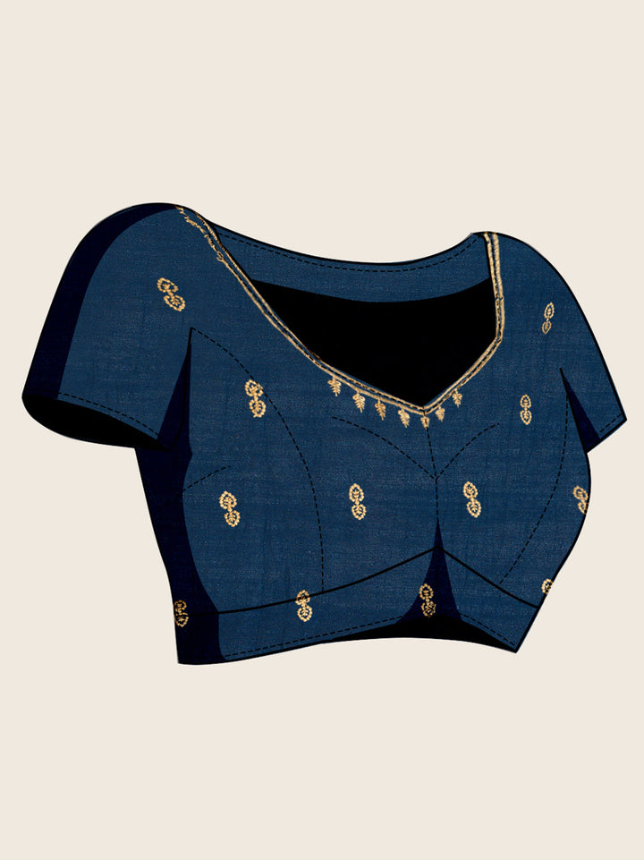 Luxurious Vichitra Silk Saree | Designer Embroidery for Festive Occasions