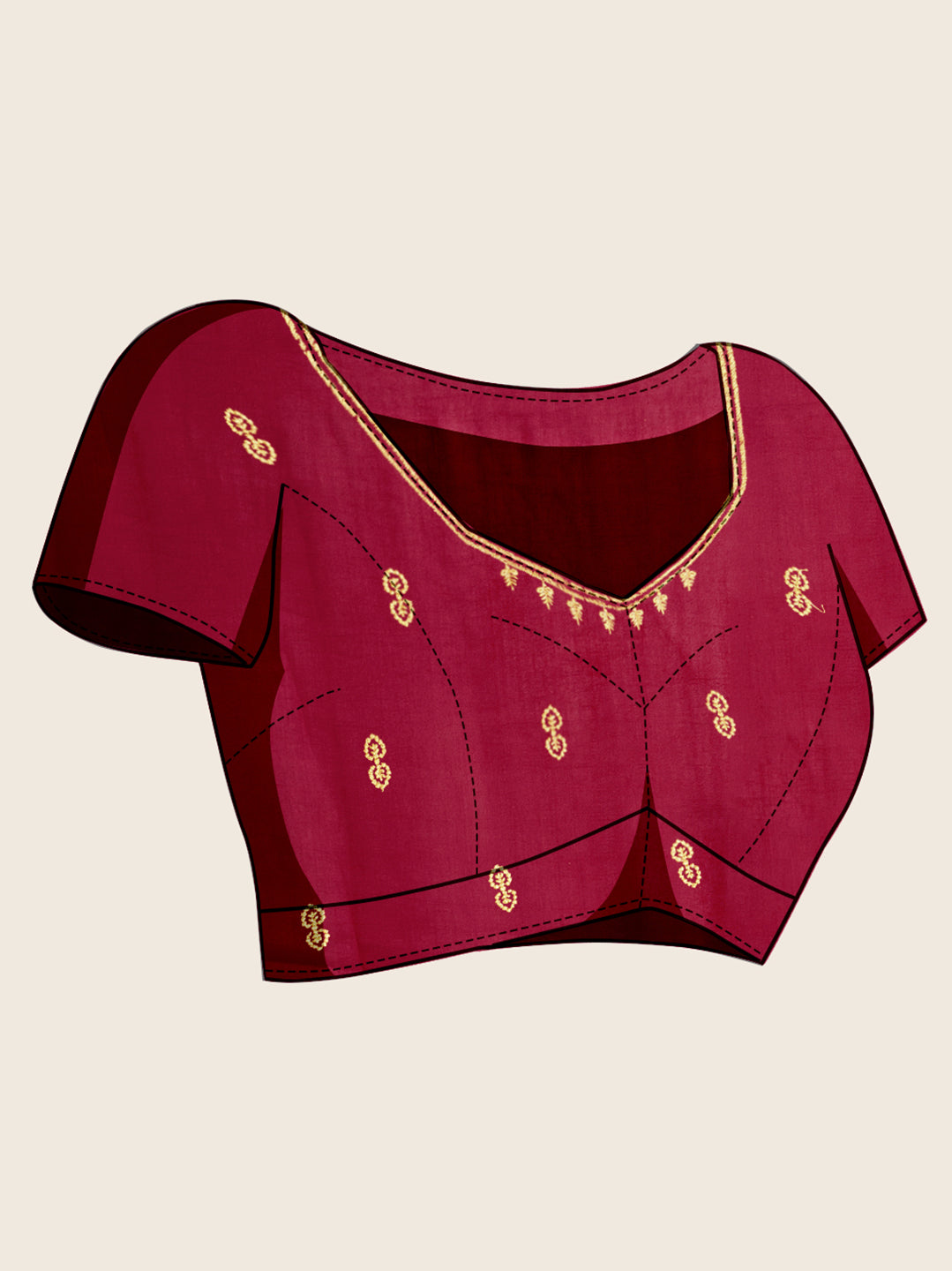 Luxurious Vichitra Silk Saree | Designer Embroidery for Festive Occasions
