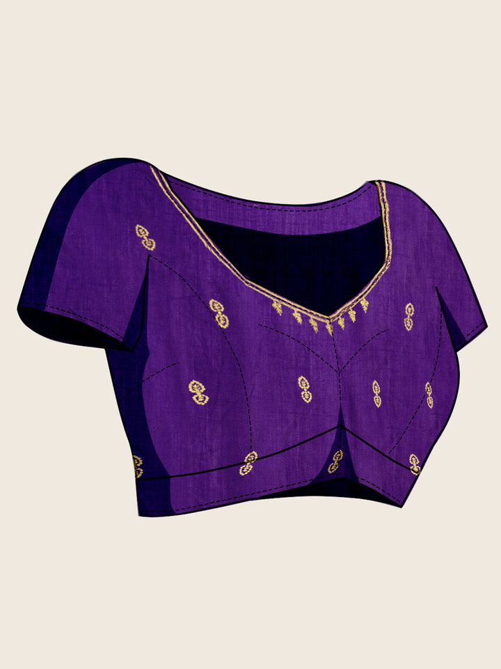 Luxurious Vichitra Silk Saree | Designer Embroidery for Festive Occasions