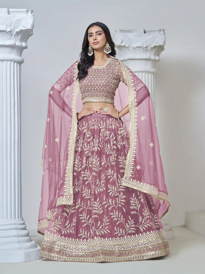 Stunning Net Lehenga with Dupatta | Crafted for Timeless Elegance
