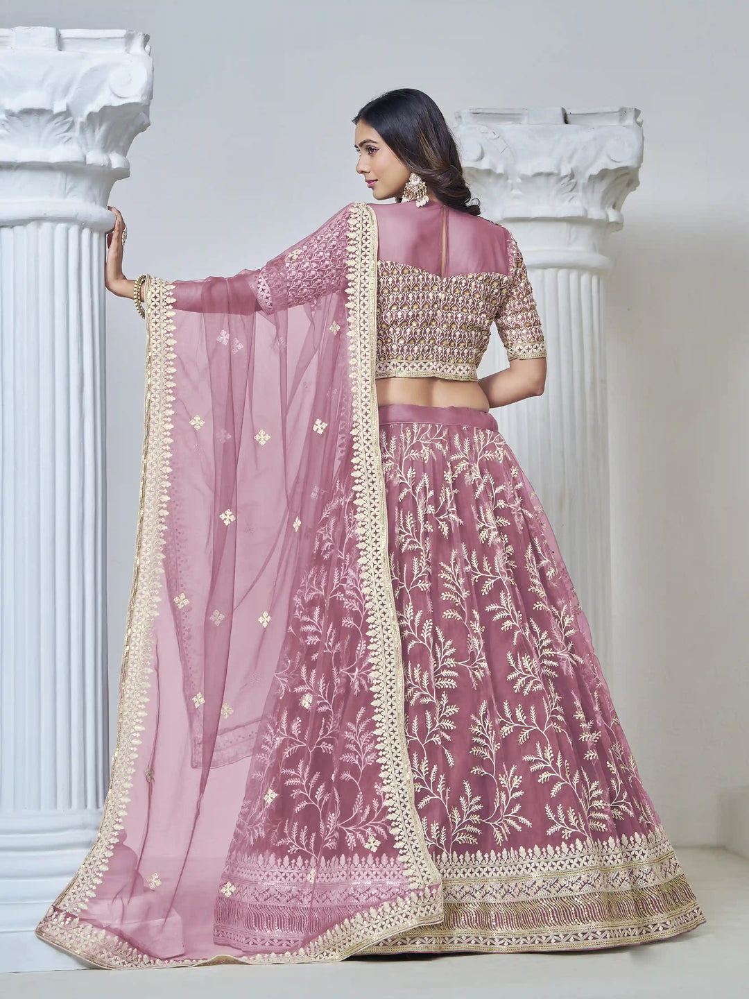 Stunning Net Lehenga with Dupatta | Crafted for Timeless Elegance