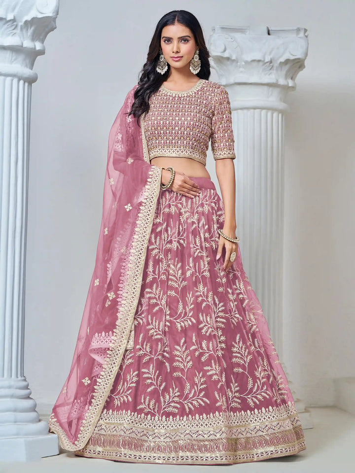 Stunning Net Lehenga with Dupatta | Crafted for Timeless Elegance