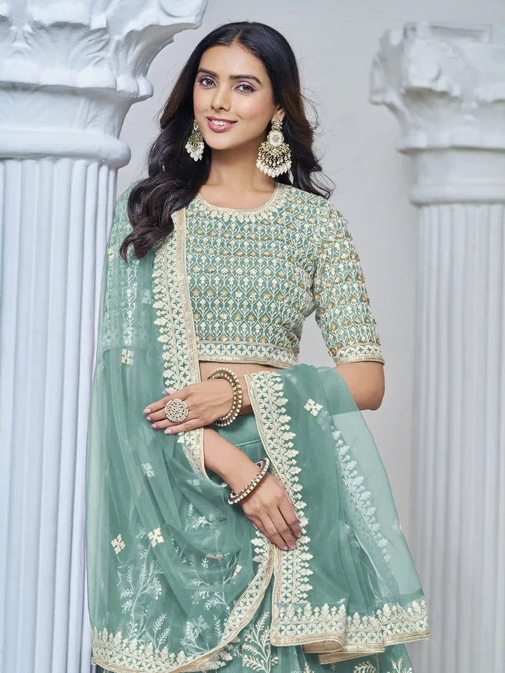 Stunning Net Lehenga with Dupatta | Crafted for Timeless Elegance