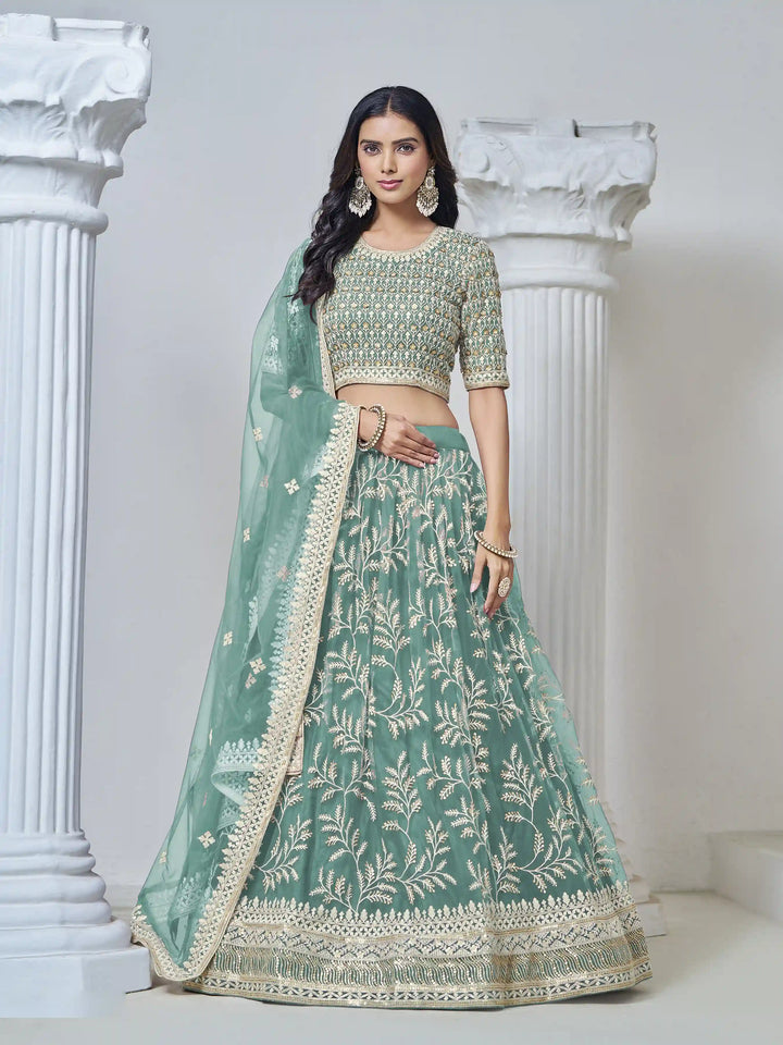 Stunning Net Lehenga with Dupatta | Crafted for Timeless Elegance