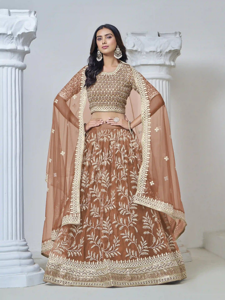 Stunning Net Lehenga with Dupatta | Crafted for Timeless Elegance