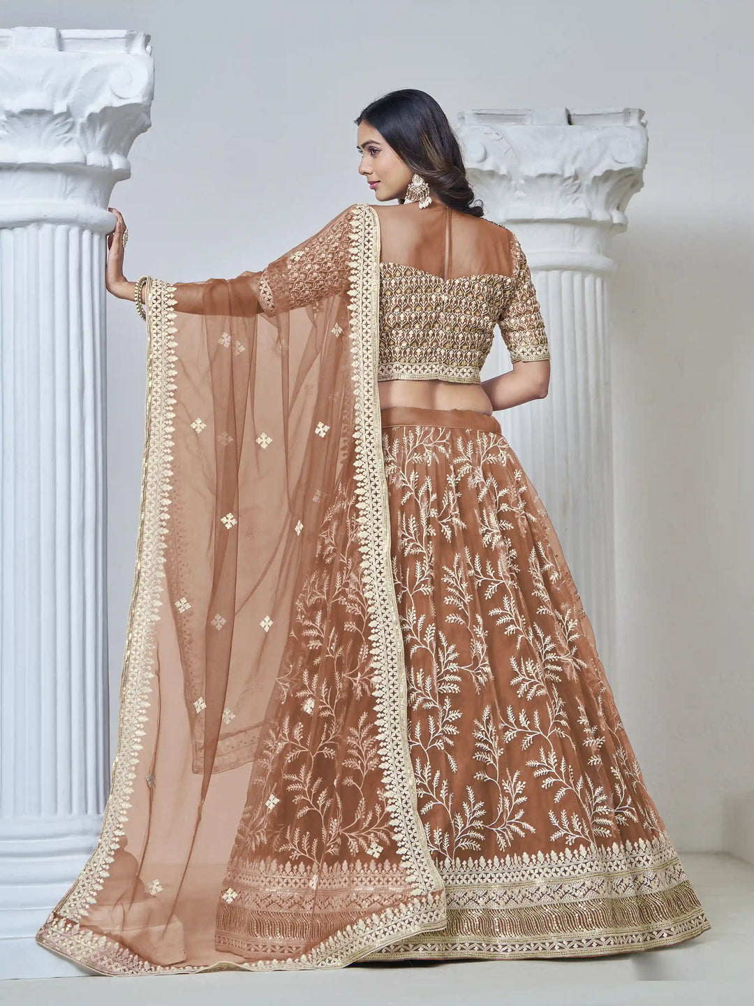 Stunning Net Lehenga with Dupatta | Crafted for Timeless Elegance