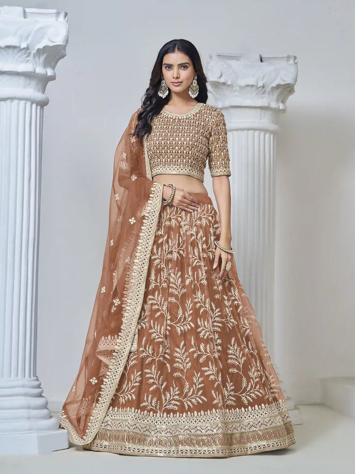 Stunning Net Lehenga with Dupatta | Crafted for Timeless Elegance