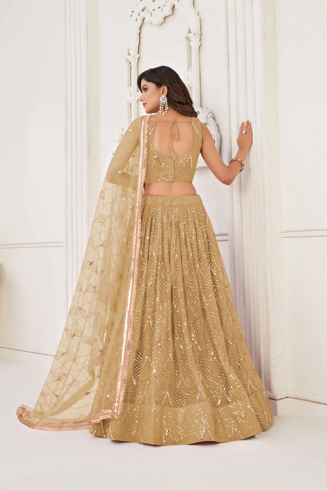 Stunning Butterfly Net Lehenga with Dupatta | Elegance Redefined for Brides