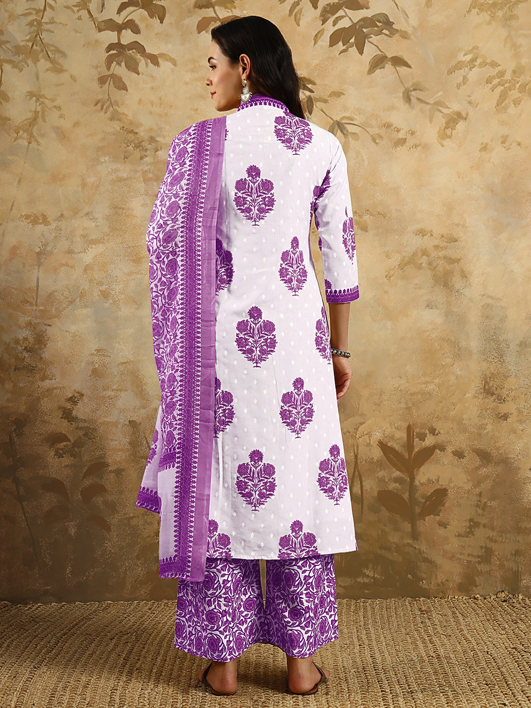Gorgeous Mustard Suit | Cotton Blend top bottom with Chanderi Cotton dupatta