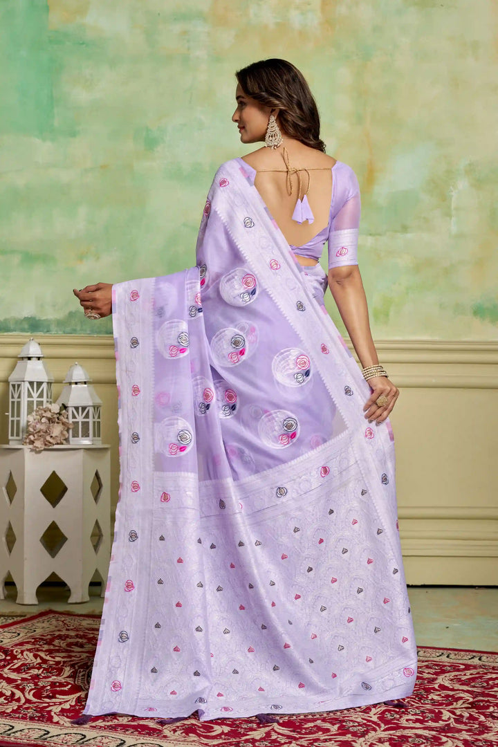Designer Cotton Saree with Wevon Work | Perfect for Weddings & Special Events