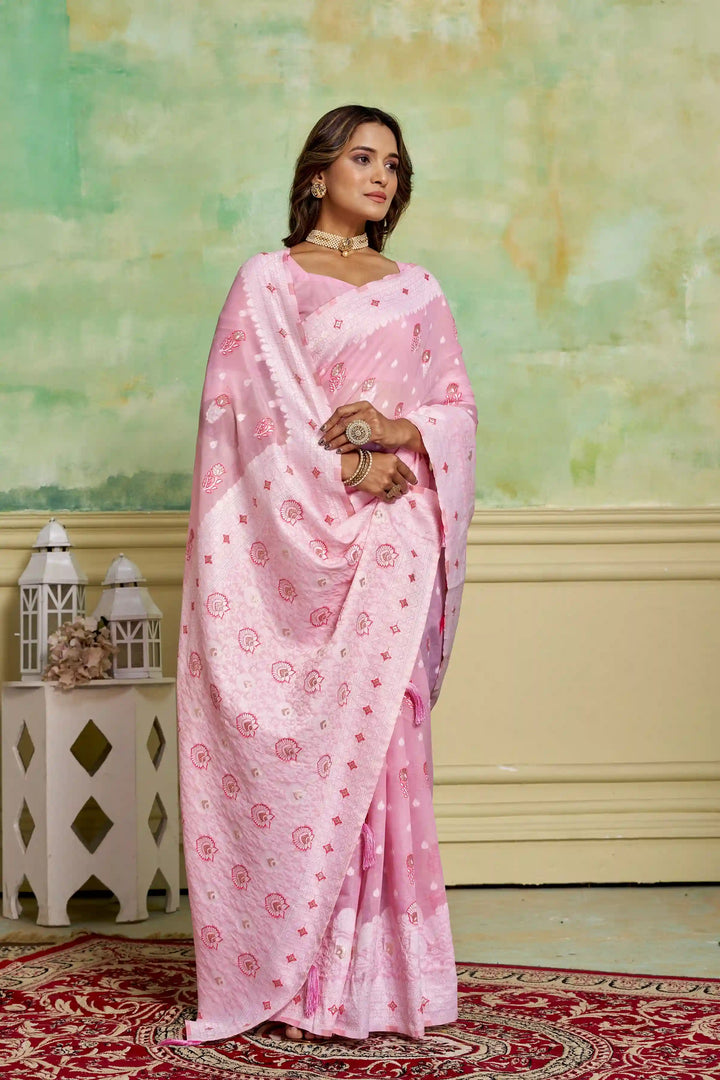 Designer Cotton Saree for Wedding & Festive Occasions | Wevon Work