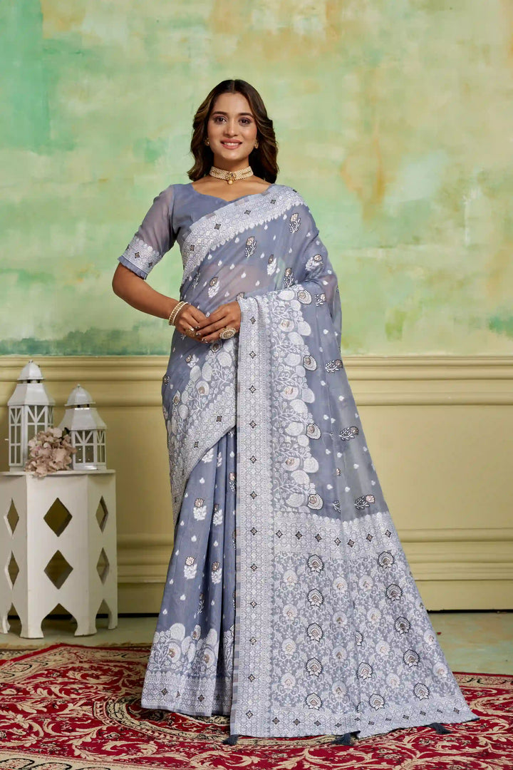 Designer Cotton Saree for Wedding & Festive Occasions | Wevon Work