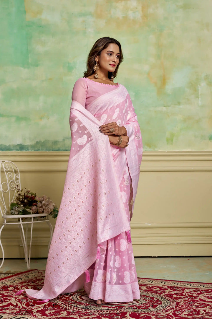 Cotton Wevon-Designer Saree | Perfect for Weddings and Special Events