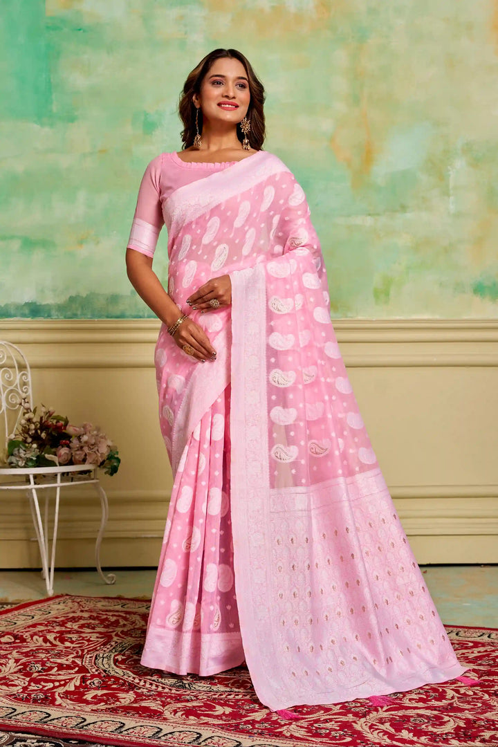 Cotton Wevon-Designer Saree | Perfect for Weddings and Special Events