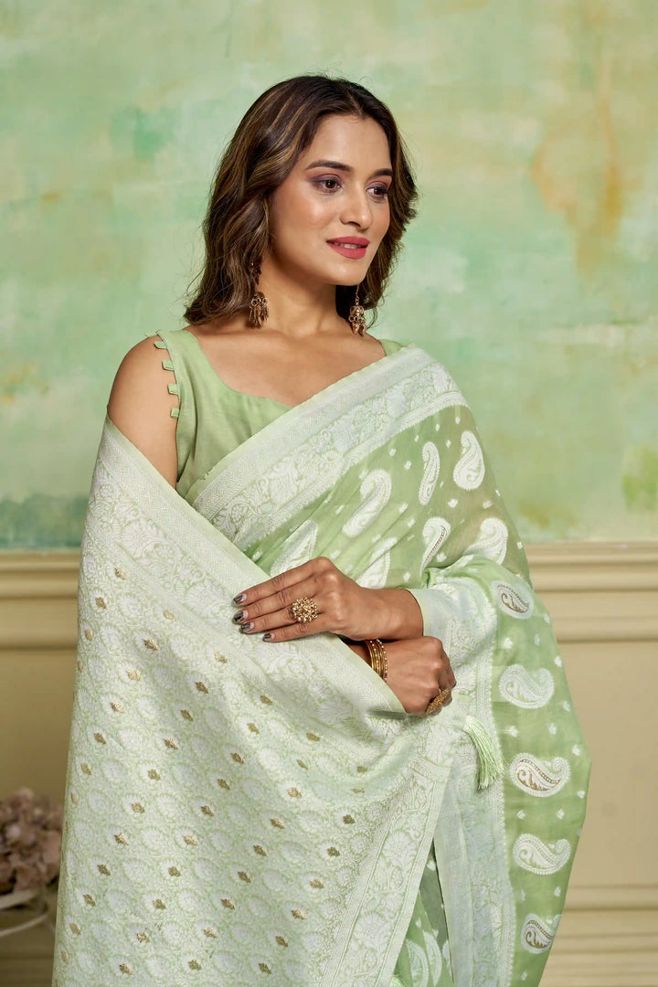 Cotton Wevon-Designer Saree | Perfect for Weddings and Special Events