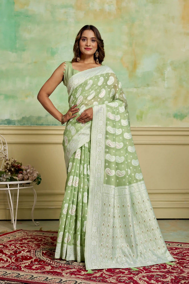 Cotton Wevon-Designer Saree | Perfect for Weddings and Special Events