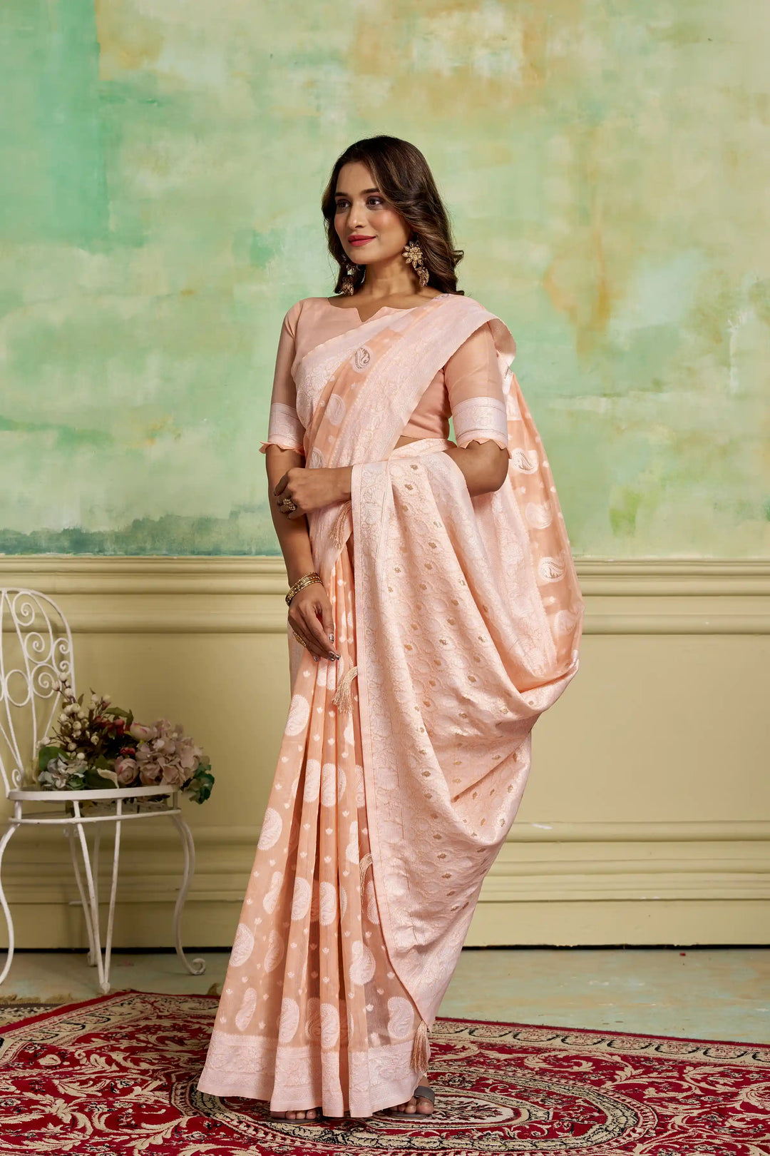 Cotton Wevon-Designer Saree | Perfect for Weddings and Special Events
