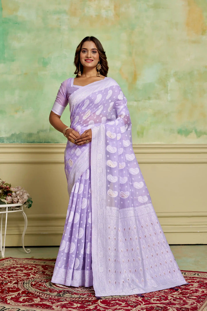 Cotton Wevon-Designer Saree | Perfect for Weddings and Special Events