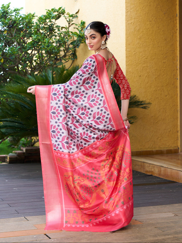 Designer Digital Printed Crepe Saree | Wedding & Festive Occasion Wear