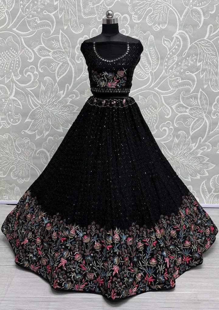 Elegant Chinon Lehenga with Dupatta | Elegance Redefined for Brides