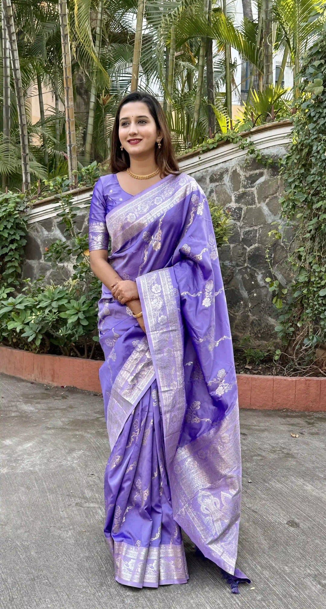 Banarasi Silk Saree Jacquard Wevon Work | Designer Jari Traditional and Wedding