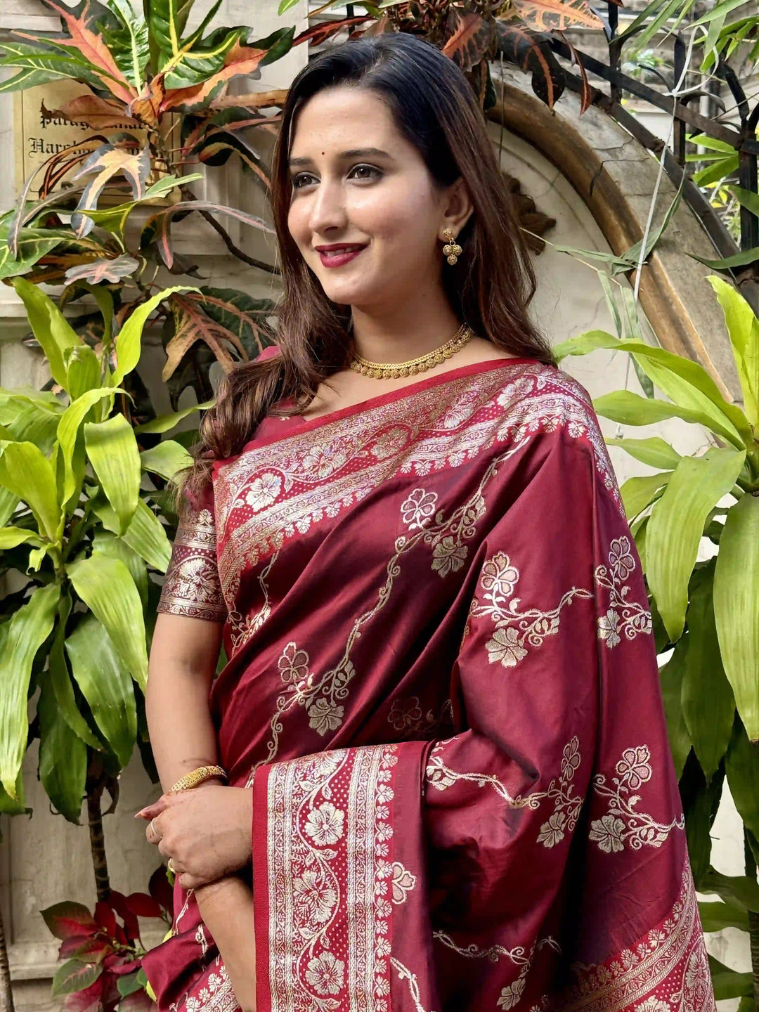 Banarasi Silk Saree Jacquard Wevon Work | Designer Jari Traditional and Wedding