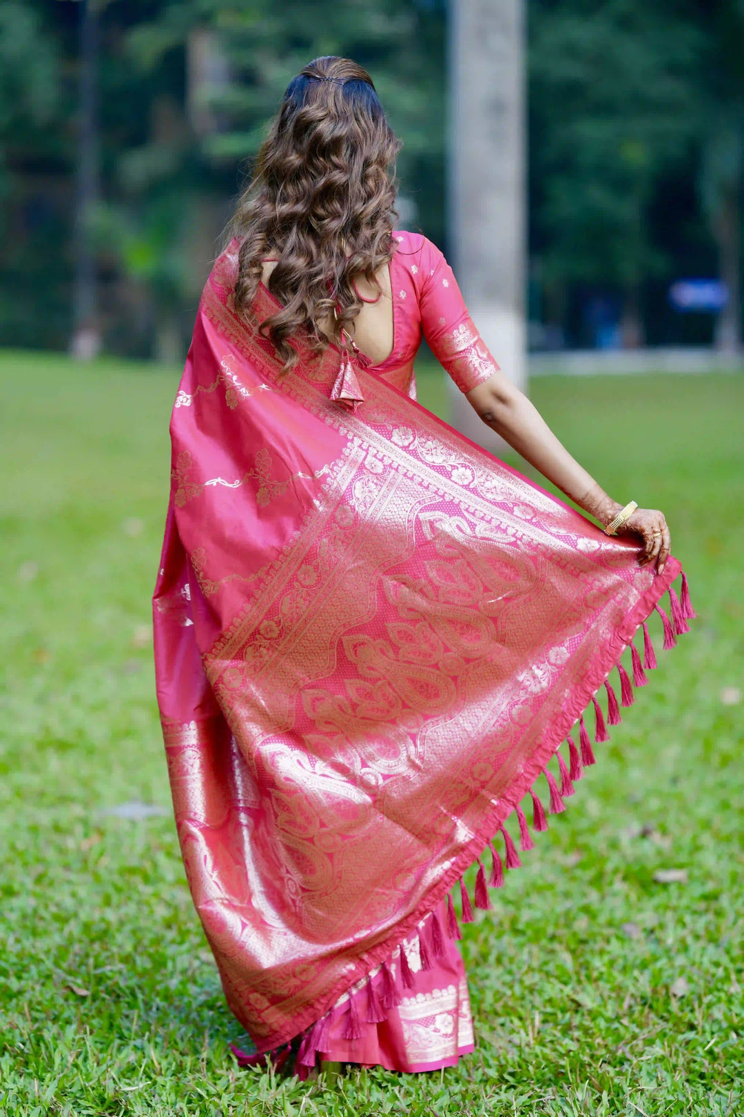 Banarasi Silk Saree Jacquard Wevon Work | Designer Jari Traditional and Wedding