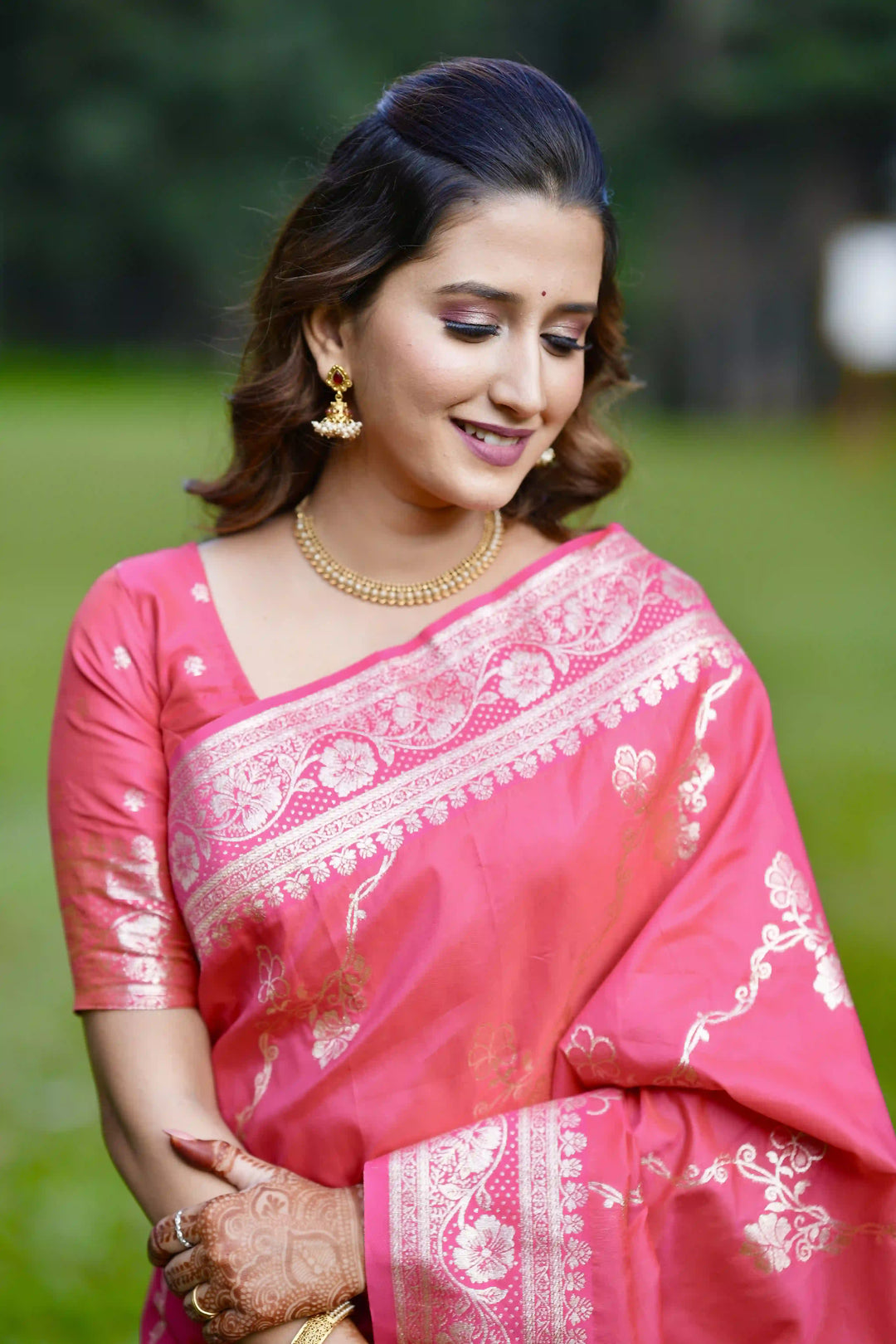 Banarasi Silk Saree Jacquard Wevon Work | Designer Jari Traditional and Wedding