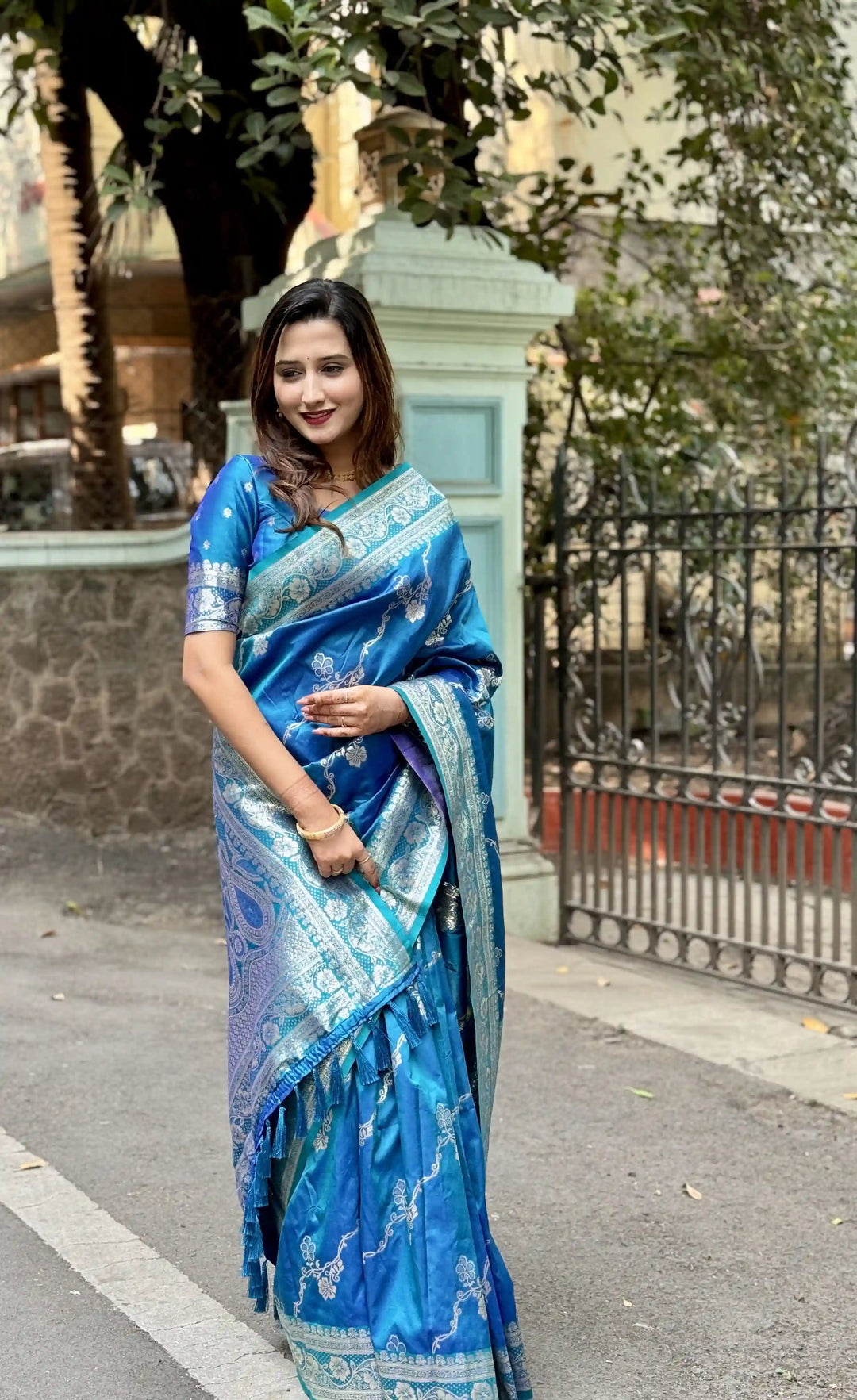 Banarasi Silk Saree Jacquard Wevon Work | Designer Jari Traditional and Wedding