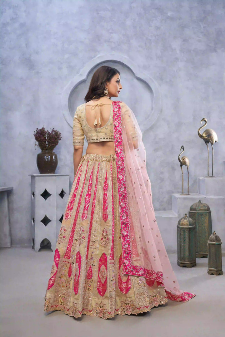 Elegant Organza Silk Lehenga with Dupatta | A Stylish and Sophisticated Choice