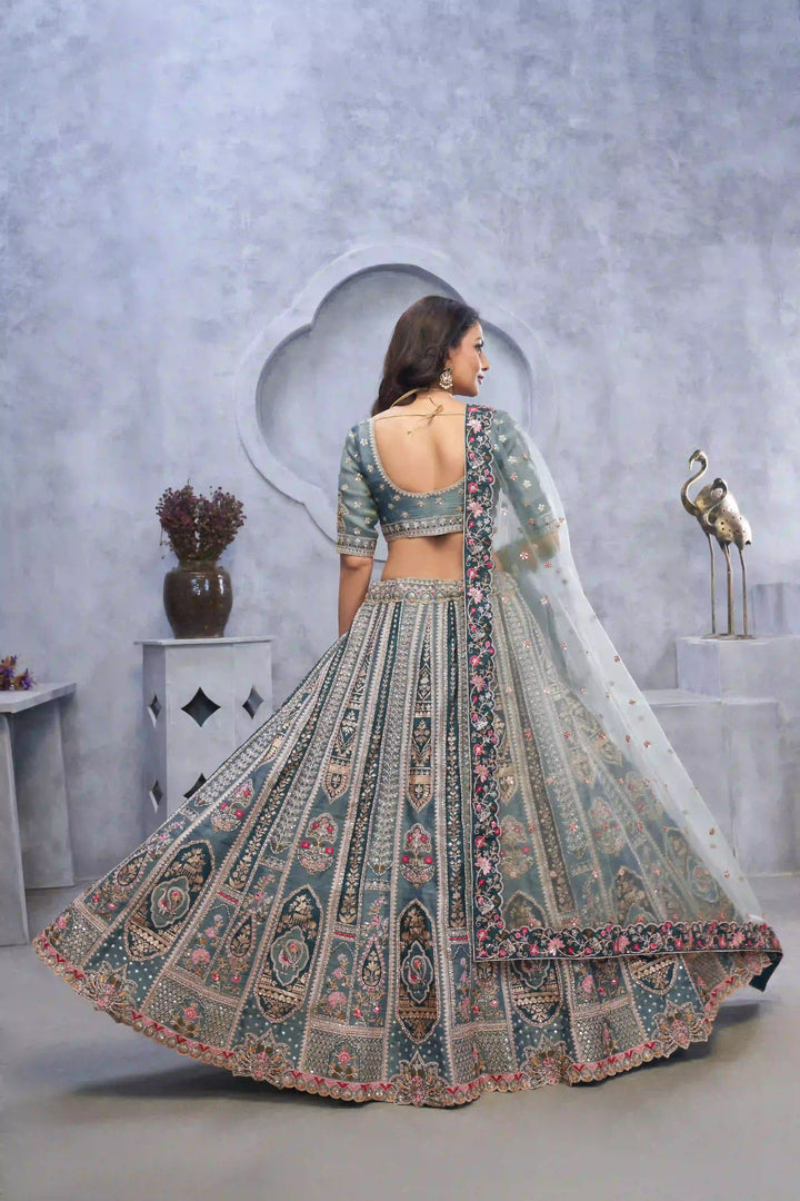 Elegant Organza Silk Lehenga with Dupatta | A Stylish and Sophisticated Choice