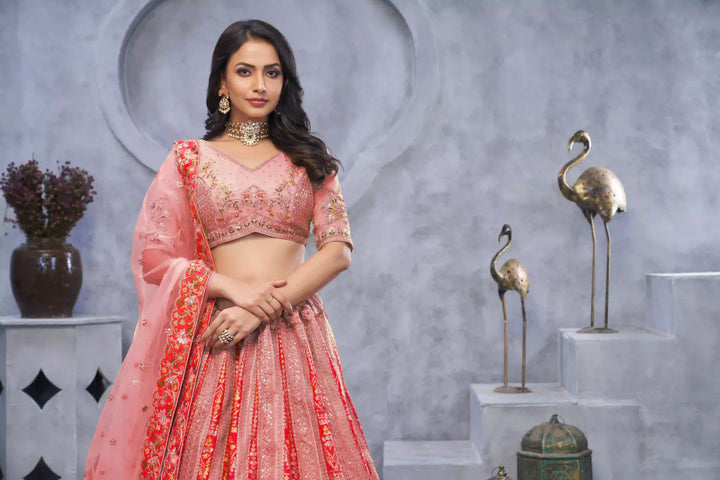 Elegant Organza Silk Lehenga with Dupatta | A Stylish and Sophisticated Choice