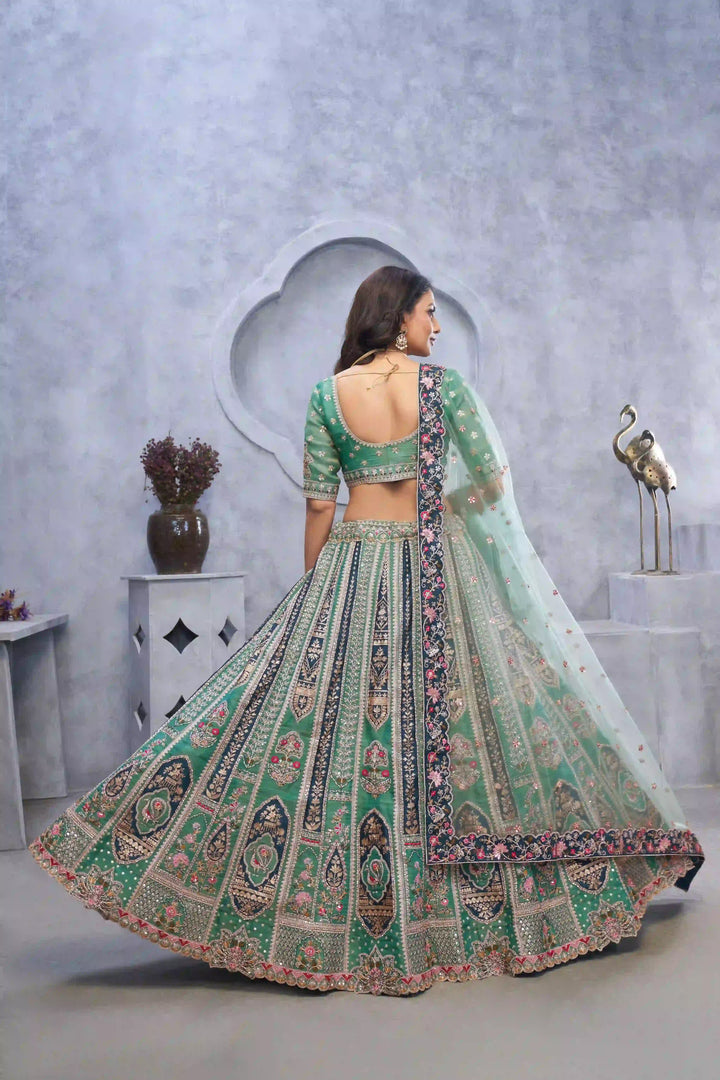 Elegant Organza Silk Lehenga with Dupatta | A Stylish and Sophisticated Choice