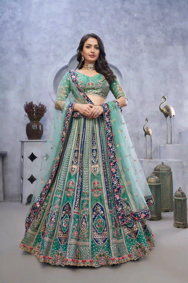 Elegant Organza Silk Lehenga with Dupatta | A Stylish and Sophisticated Choice
