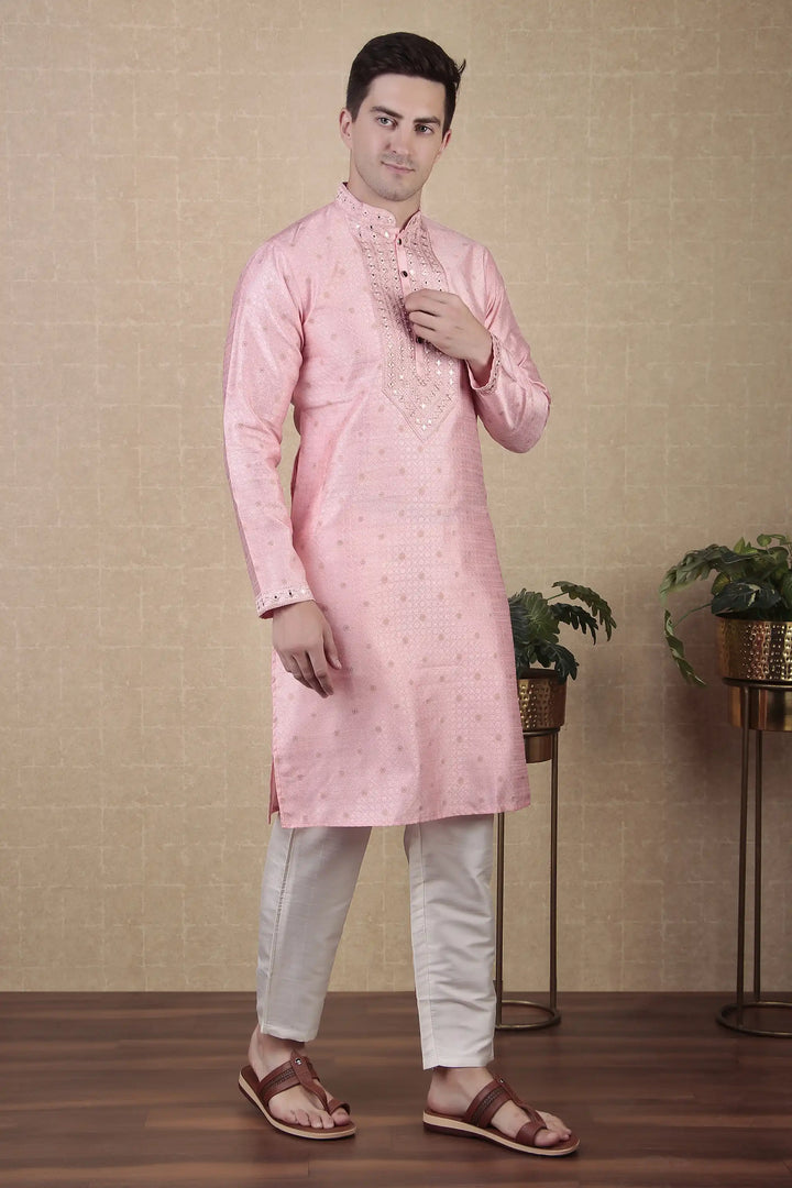 Ethnic Mirror Work Kurta Pyjama | Stylish Outfit for Festive Occasions