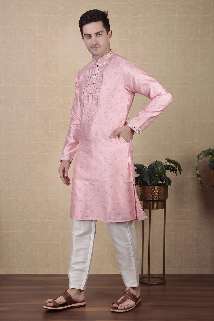 Ethnic Mirror Work Kurta Pyjama | Stylish Outfit for Festive Occasions