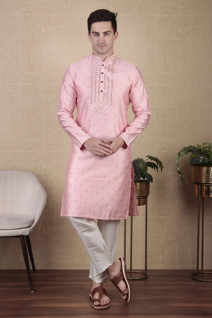 Ethnic Mirror Work Kurta Pyjama | Stylish Outfit for Festive Occasions