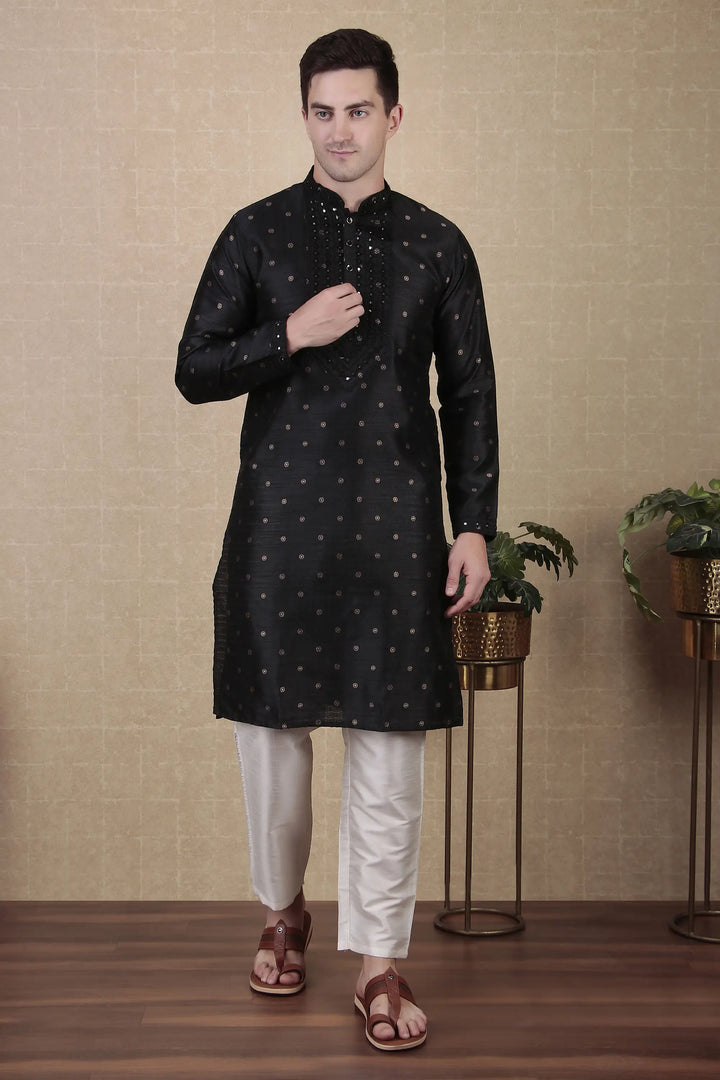 Ethnic Mirror Work Kurta Pyjama | Stylish Outfit for Festive Occasions